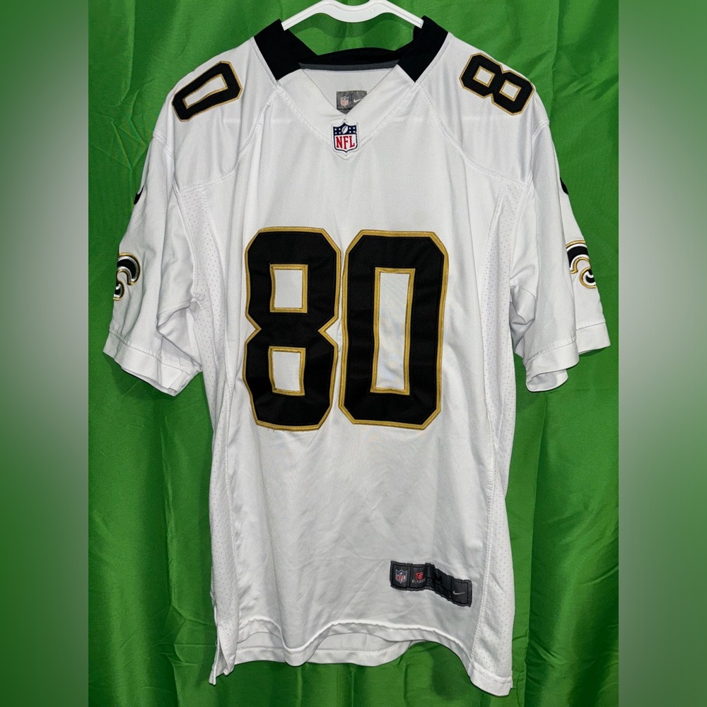 New Orleans Saints Jimmy Graham #80 White / Away Nike Jersey Size Medium